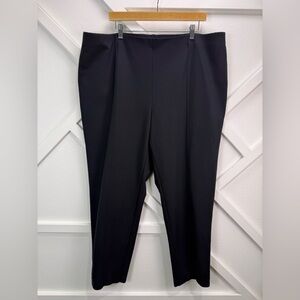 J.Jill Ponte Slim Leg Black Pull-On Stretch Trouser Pants Women’s Size 3X